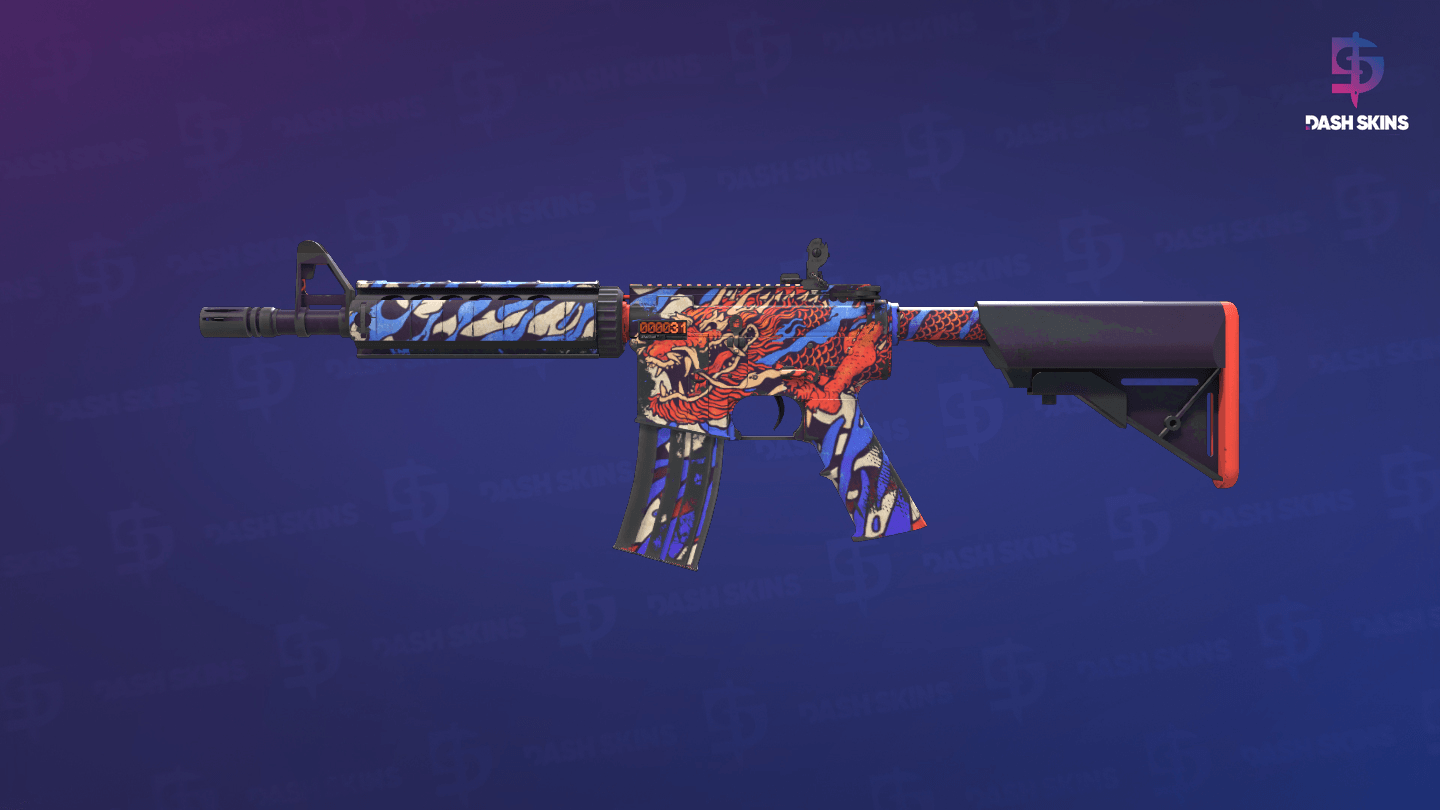 StatTrak™ M4A4 | 龍王 (Dragon King) (Field-Tested) Screenshot Playside