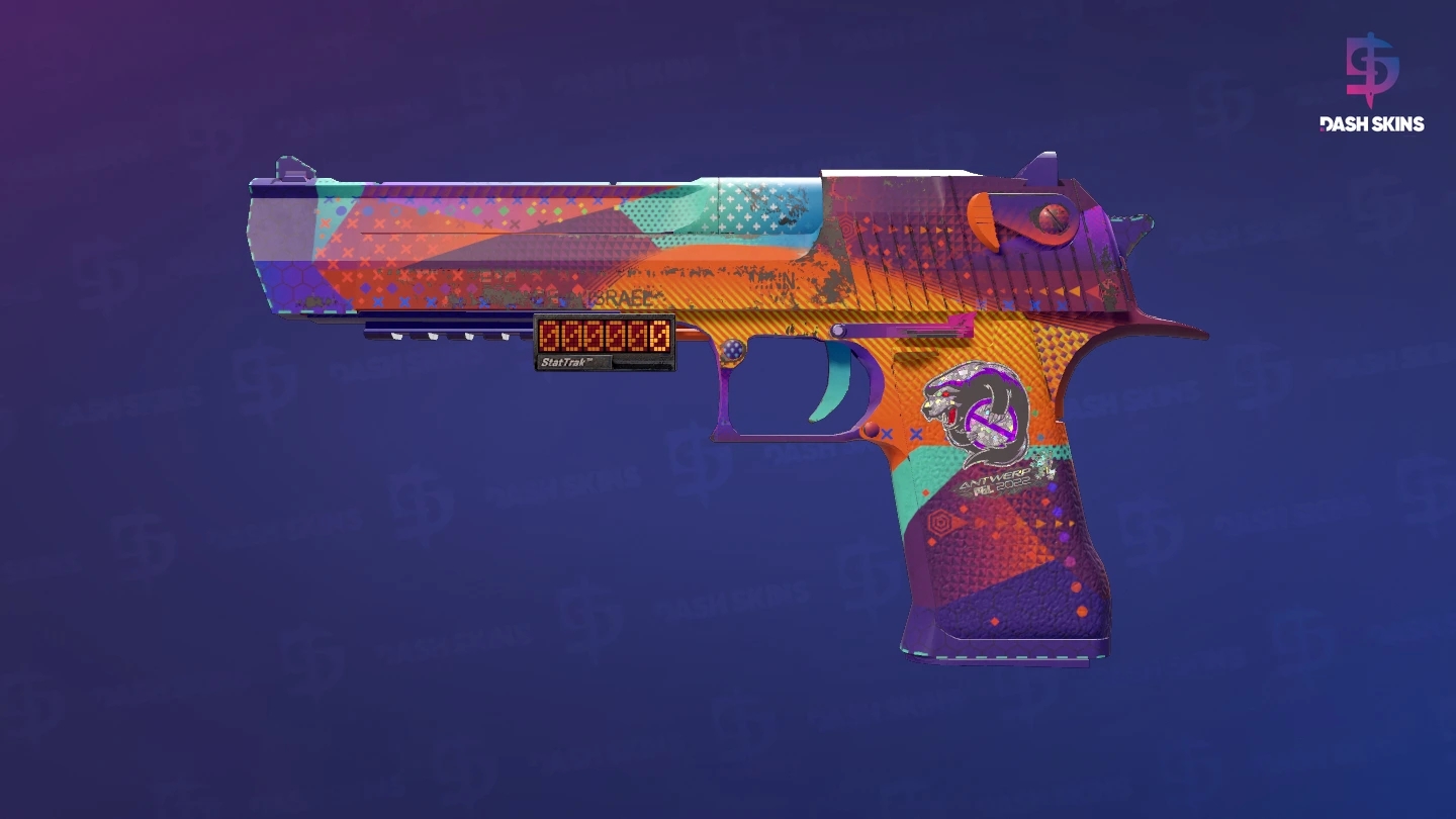 StatTrak™ Desert Eagle | Ocean Drive (Well-Worn) Screenshot Playside