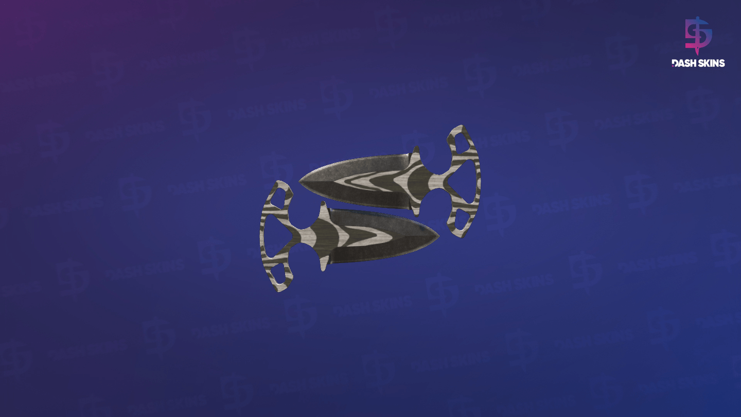 ★ Shadow Daggers | Black Laminate (Battle-Scarred) Screenshot Playside