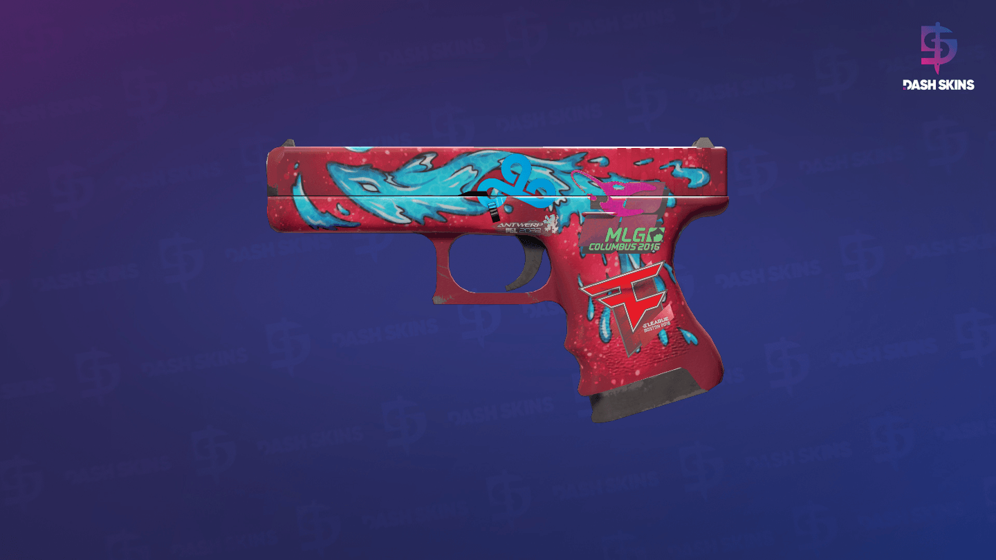 Glock-18 | Water Elemental (Minimal Wear) Screenshot Playside