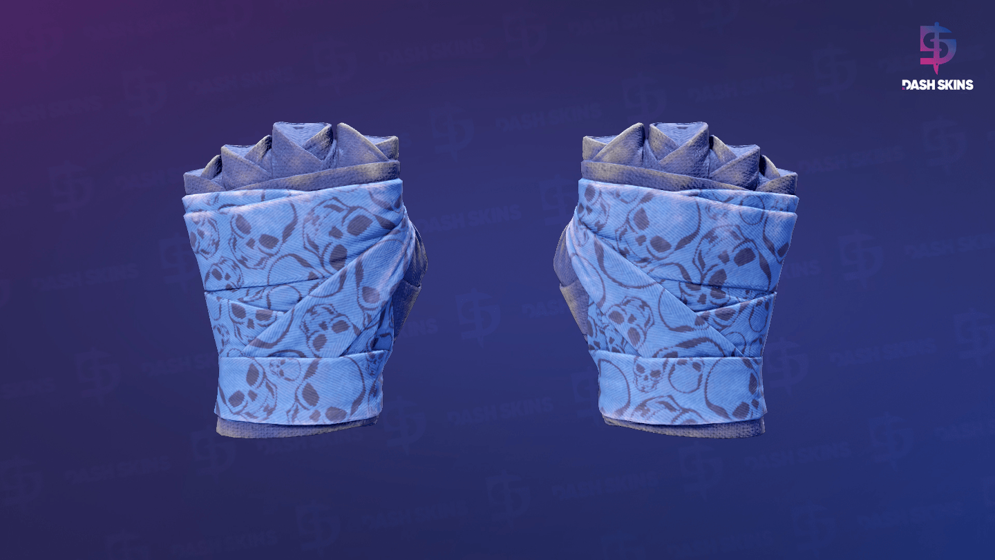 ★ Hand Wraps | Cobalt Skulls (Well-Worn) Screenshot Playside