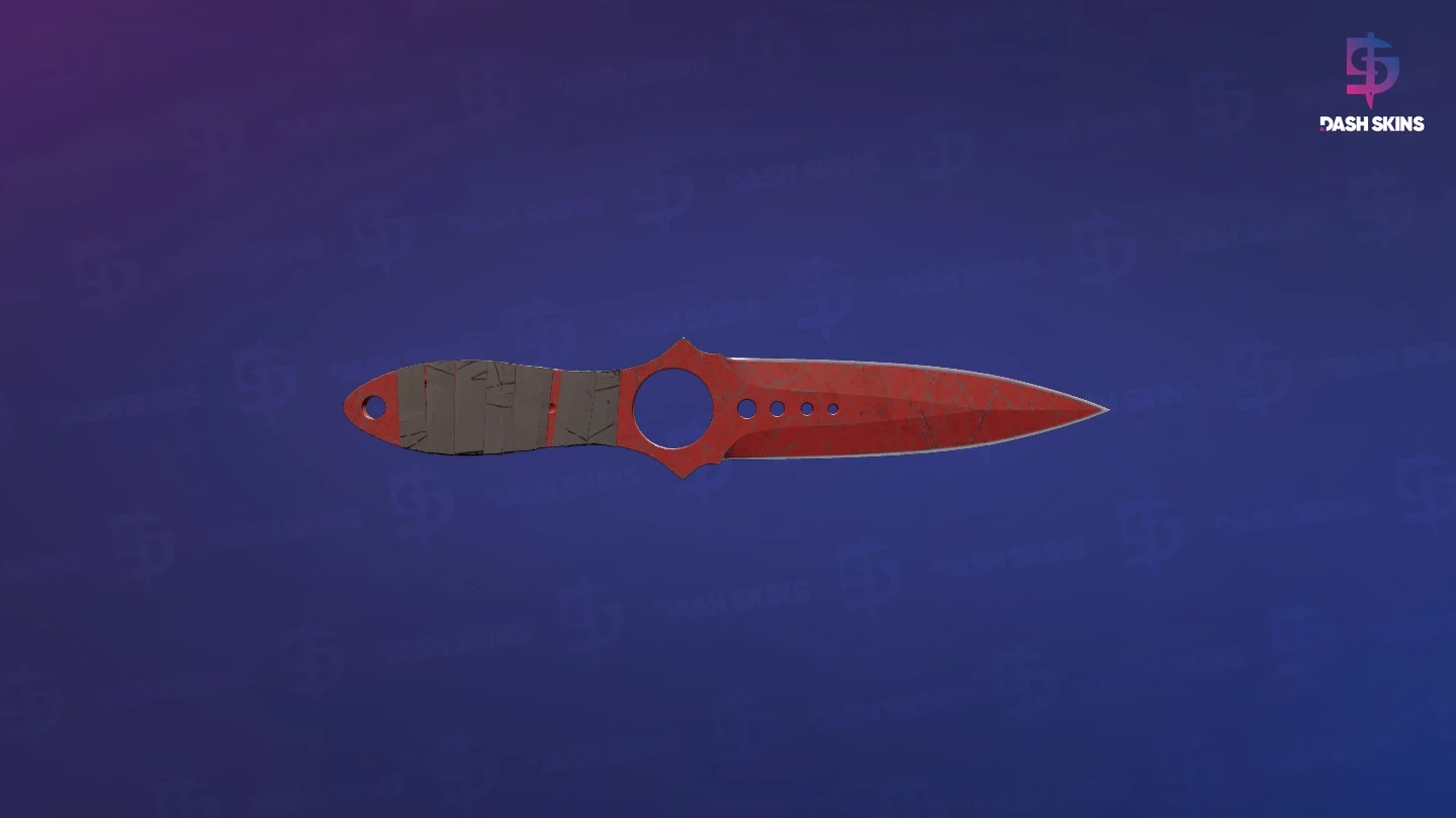 ★ Skeleton Knife | Crimson Web (Battle-Scarred) Screenshot Playside