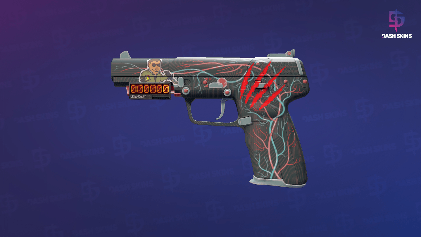 StatTrak™ Five-SeveN | Capillary (Minimal Wear) Screenshot Playside