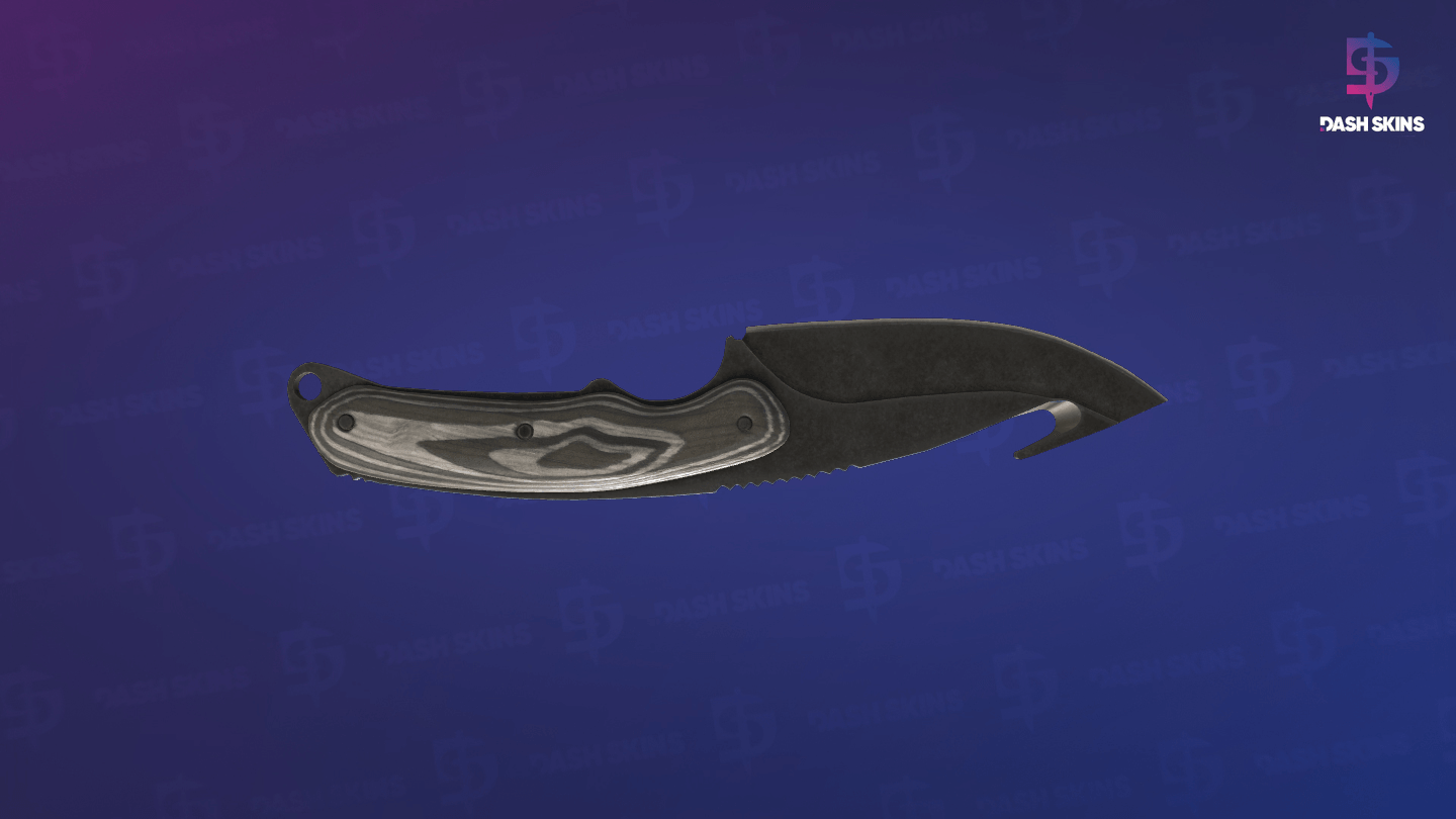 ★ Gut Knife | Black Laminate (Battle-Scarred) Screenshot Playside