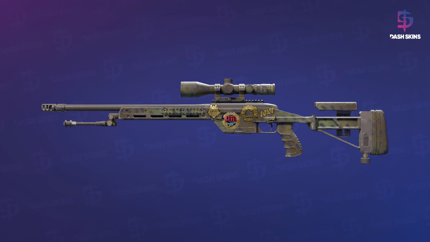 Souvenir SSG 08 | Jungle Dashed (Field-Tested) Screenshot Playside