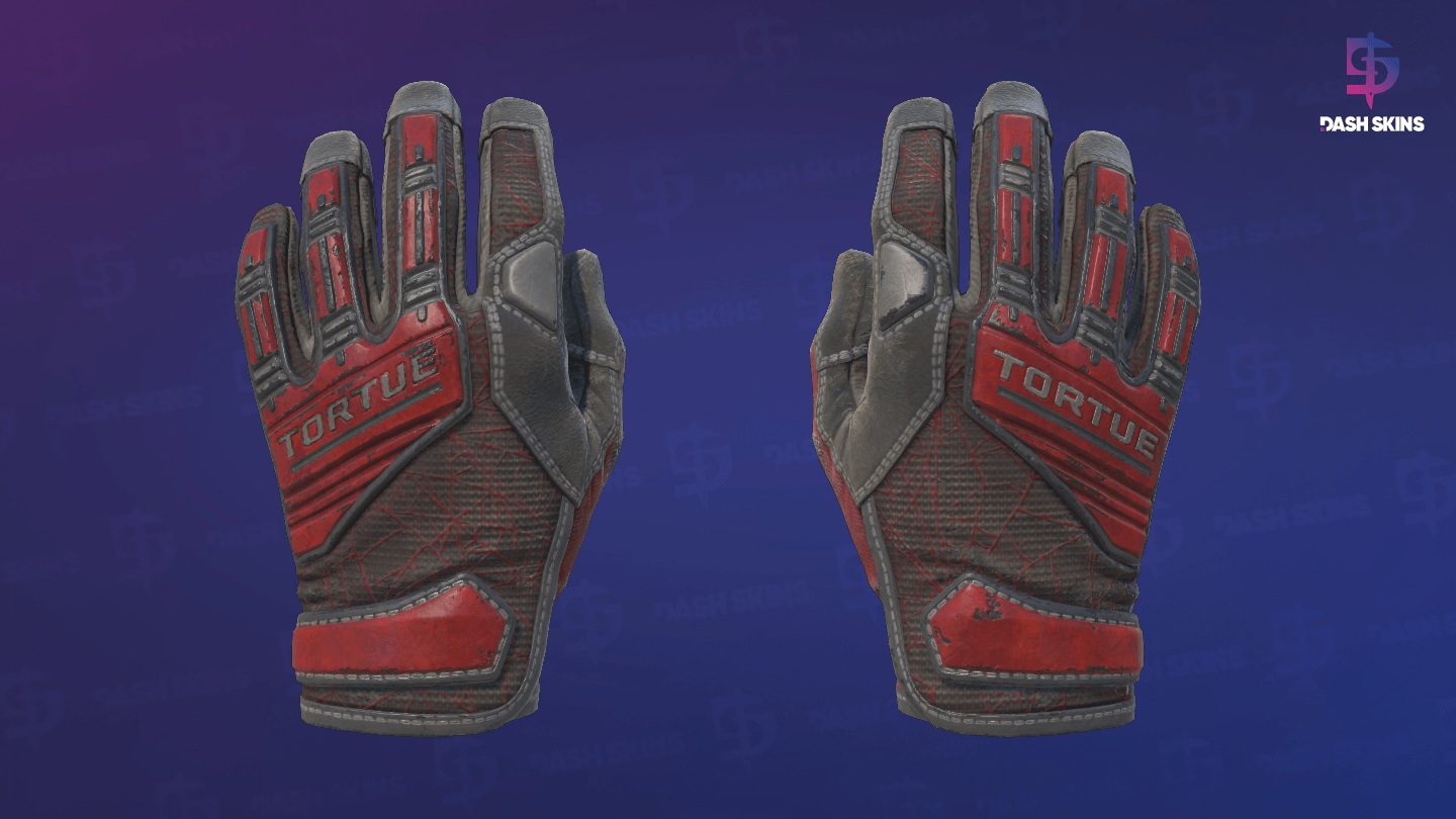 ★ Specialist Gloves | Crimson Web (Well-Worn) Screenshot Playside