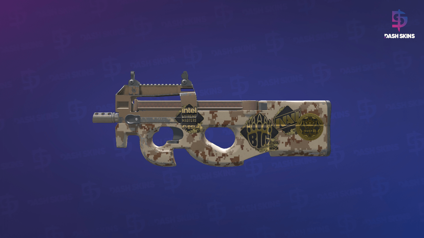 Souvenir P90 | Desert DDPAT (Minimal Wear) Screenshot Playside