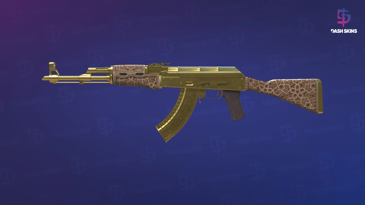 AK-47 | Gold Arabesque (Factory New) Screenshot Playside