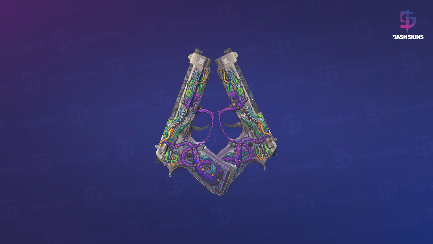 Dual Berettas | Flora Carnivora (Field-Tested) Screenshot Playside