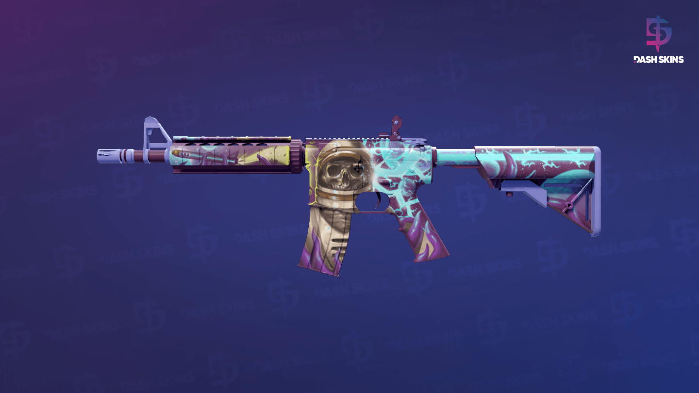 M4A4 | Desolate Space (Minimal Wear) Screenshot Playside
