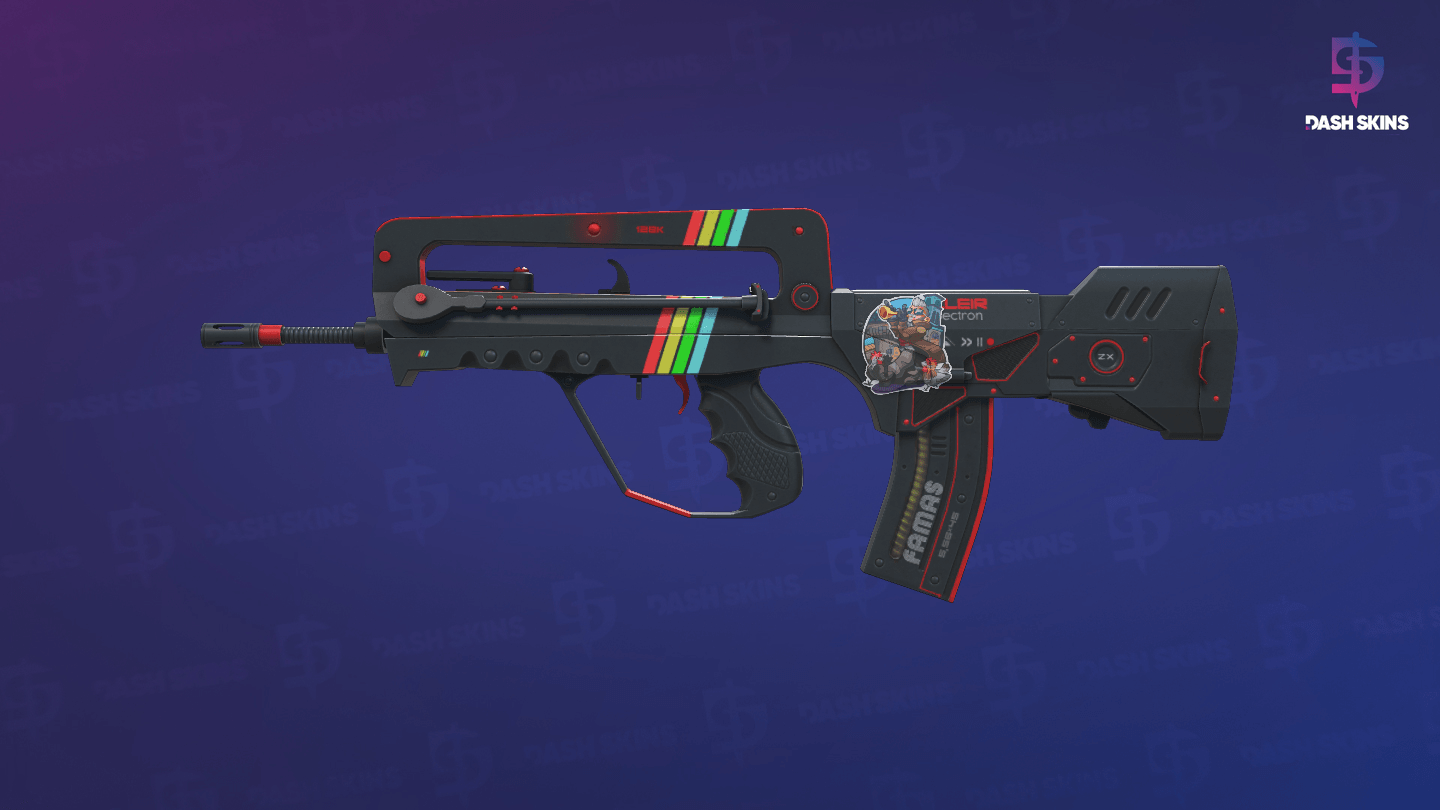 FAMAS | ZX Spectron (Well-Worn) Screenshot Playside