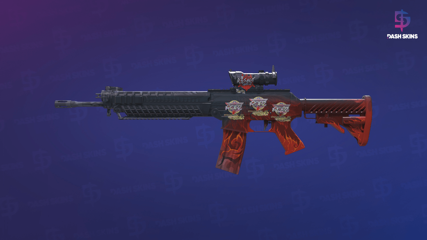 SG 553 | Darkwing (Minimal Wear) Screenshot Playside