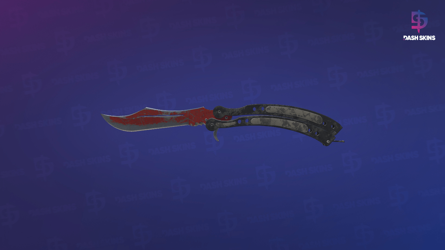 ★ Butterfly Knife | Crimson Web (Battle-Scarred) Screenshot Playside