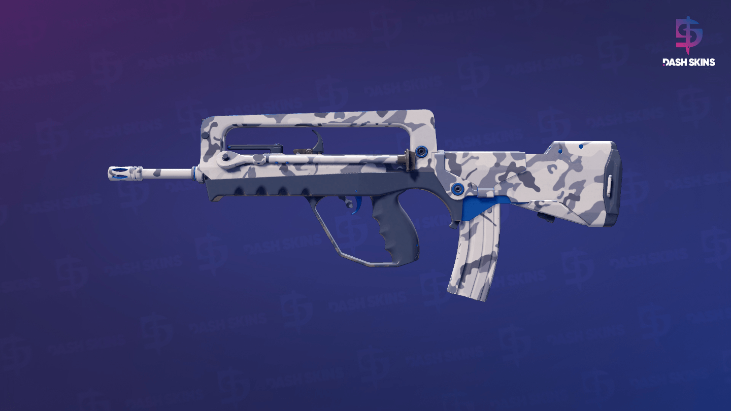 FAMAS | Yeti Camo (Minimal Wear) Screenshot Playside