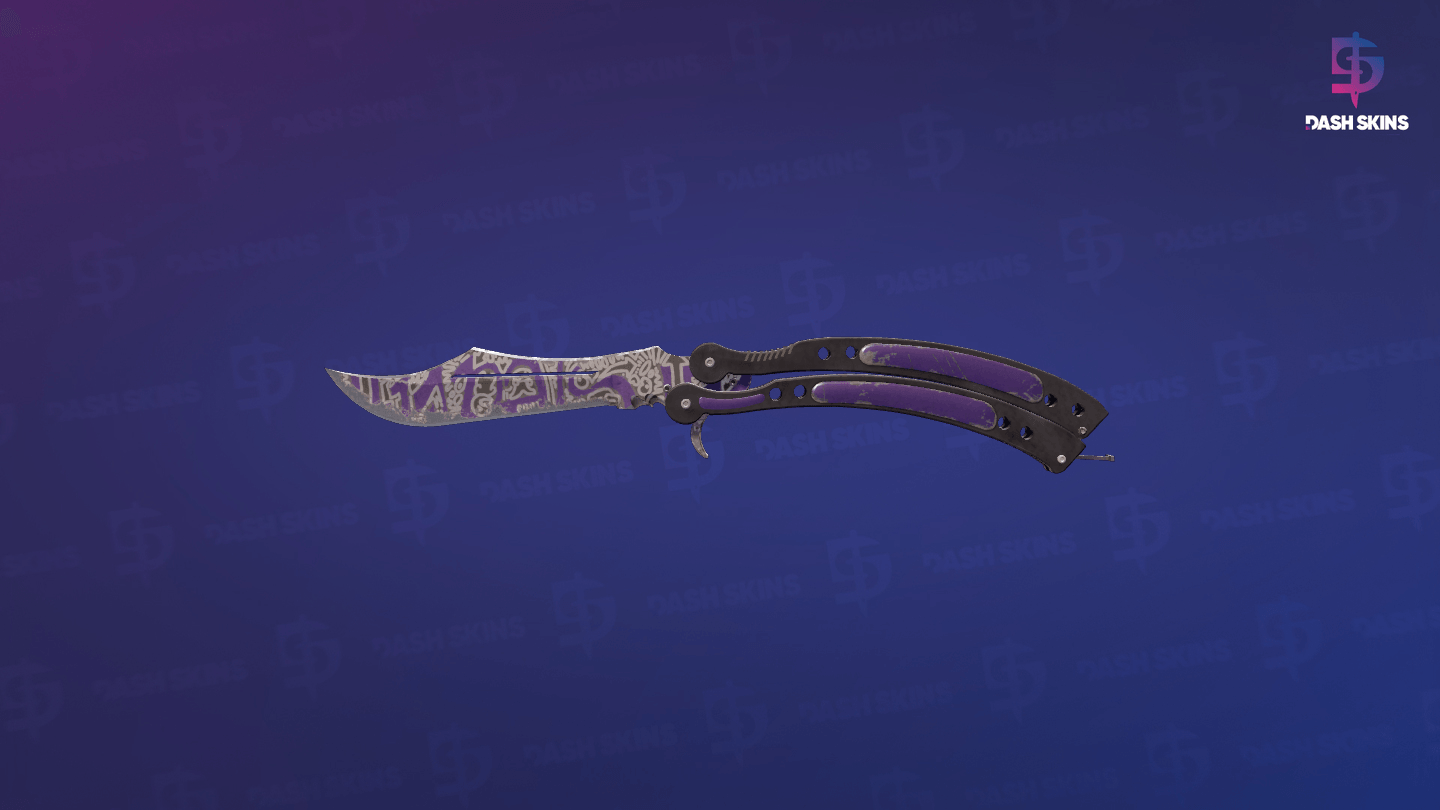 ★ Butterfly Knife | Freehand (Well-Worn) Screenshot Playside