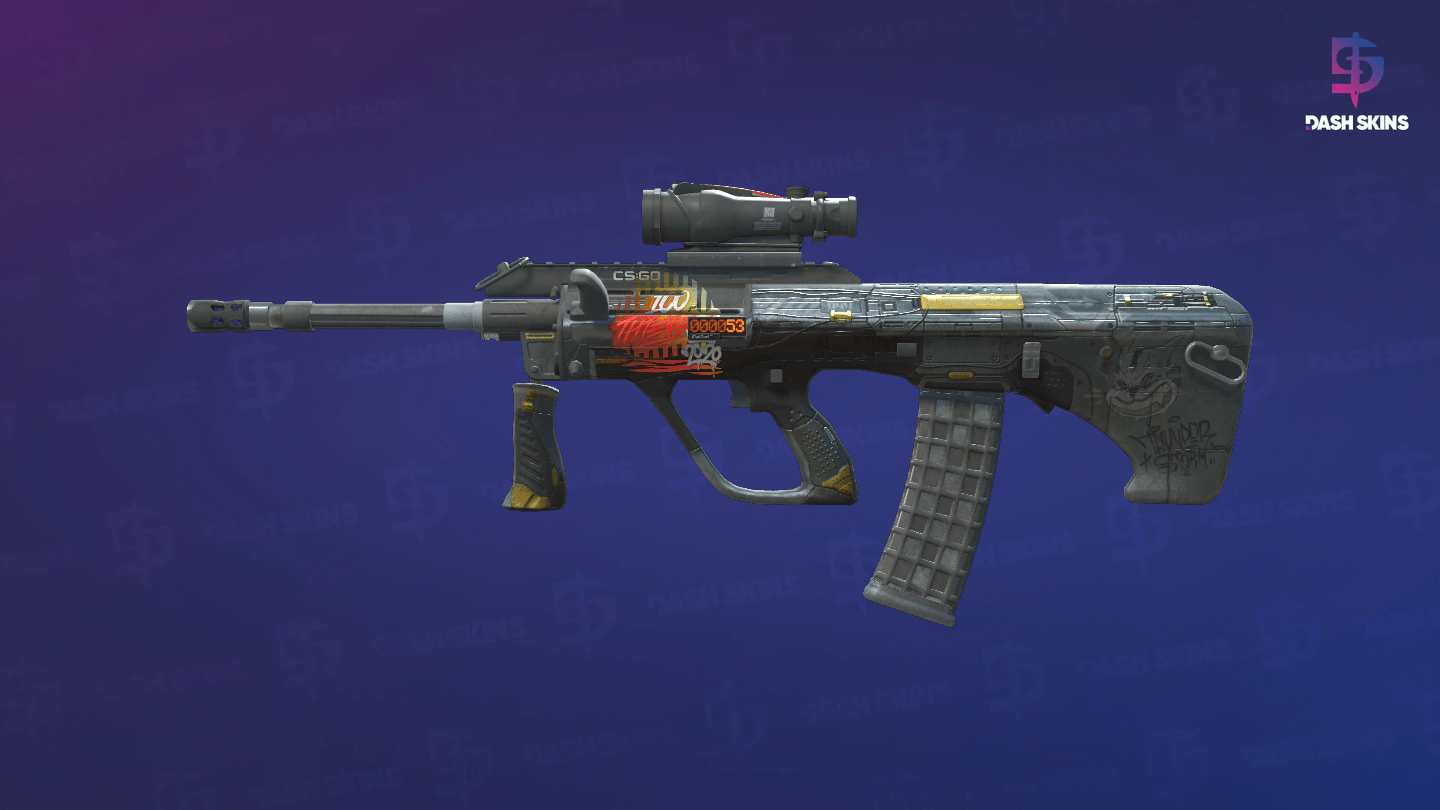 StatTrak™ AUG | Tom Cat (Battle-Scarred) Screenshot Playside