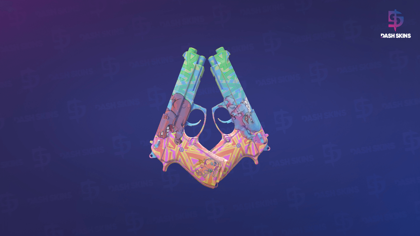 Dual Berettas | Sweet Little Angels (Minimal Wear) Screenshot Playside