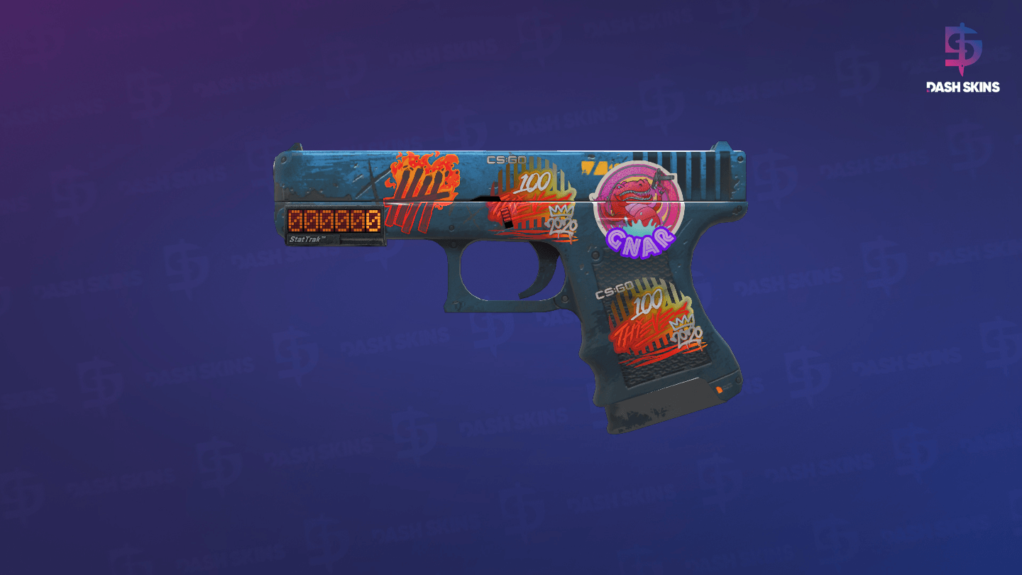 StatTrak™ Glock-18 | Off World (Well-Worn) Screenshot Playside
