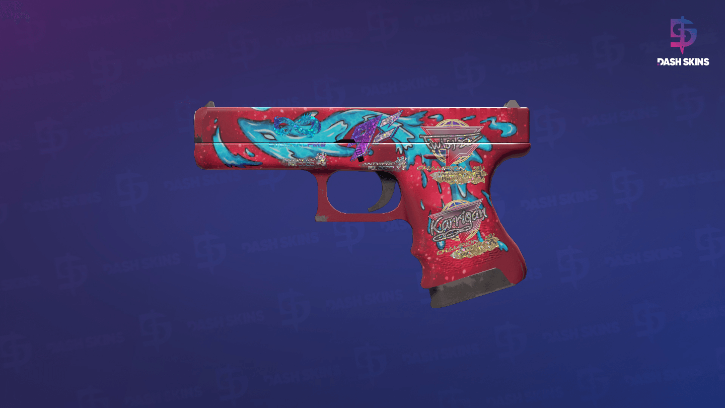 Glock-18 | Water Elemental (Minimal Wear) Screenshot Playside