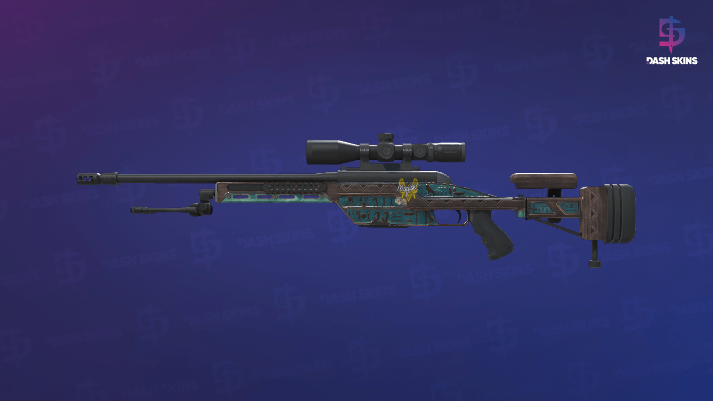 SSG 08 | Azure Glyph (Minimal Wear) Screenshot Playside