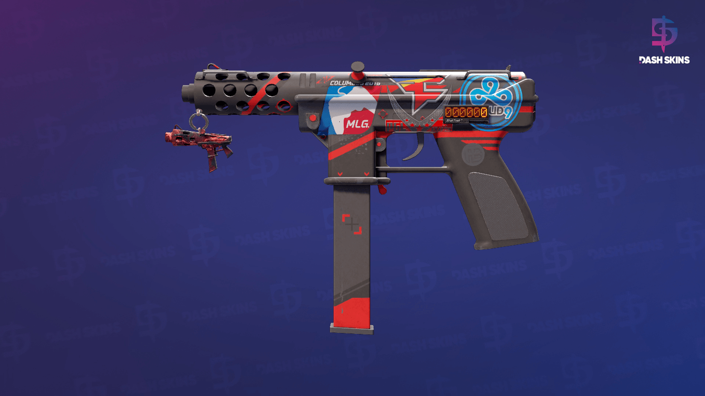 StatTrak™ Tec-9 | Isaac (Well-Worn) Screenshot Playside