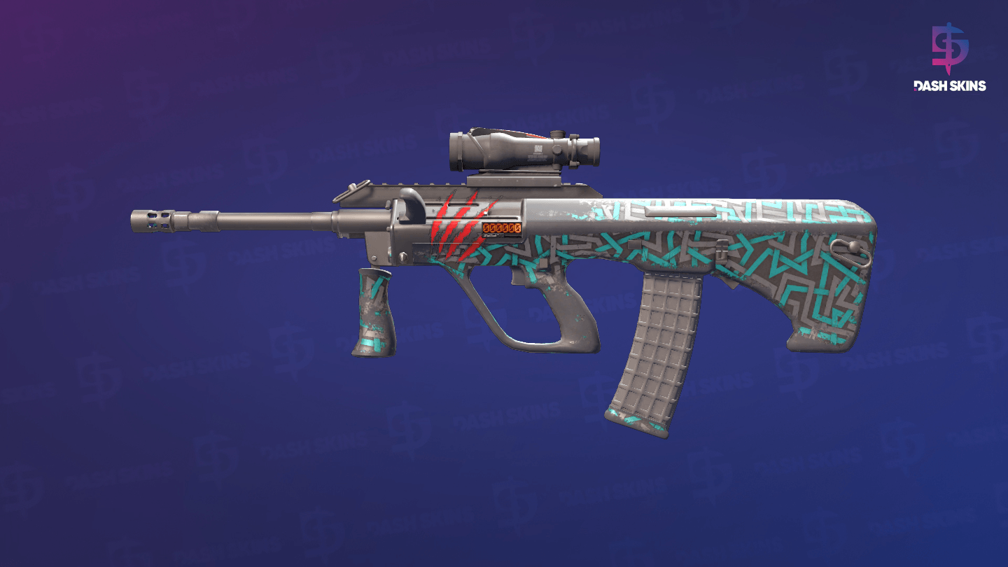 StatTrak™ AUG | Ricochet (Well-Worn) Screenshot Playside