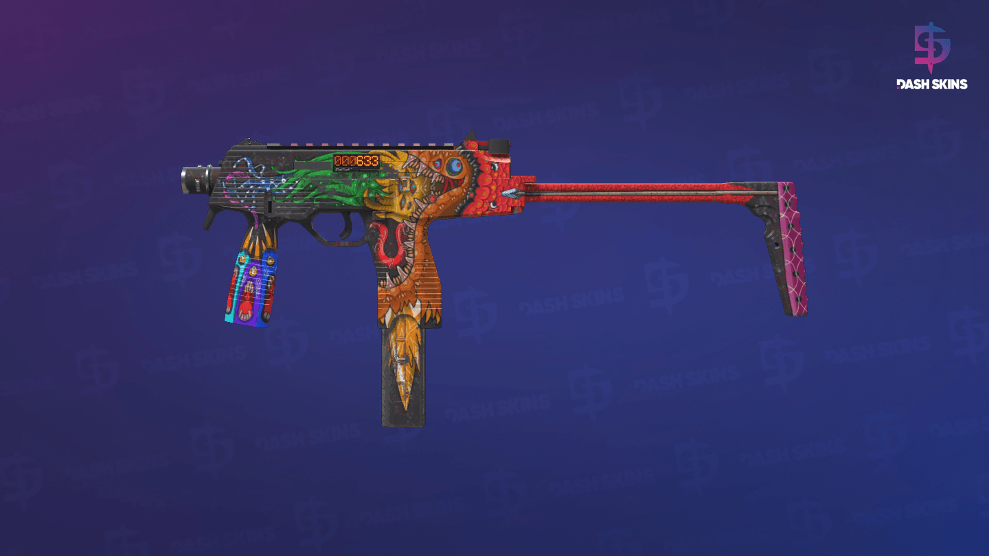 StatTrak™ MP9 | Food Chain (Well-Worn) Screenshot Playside