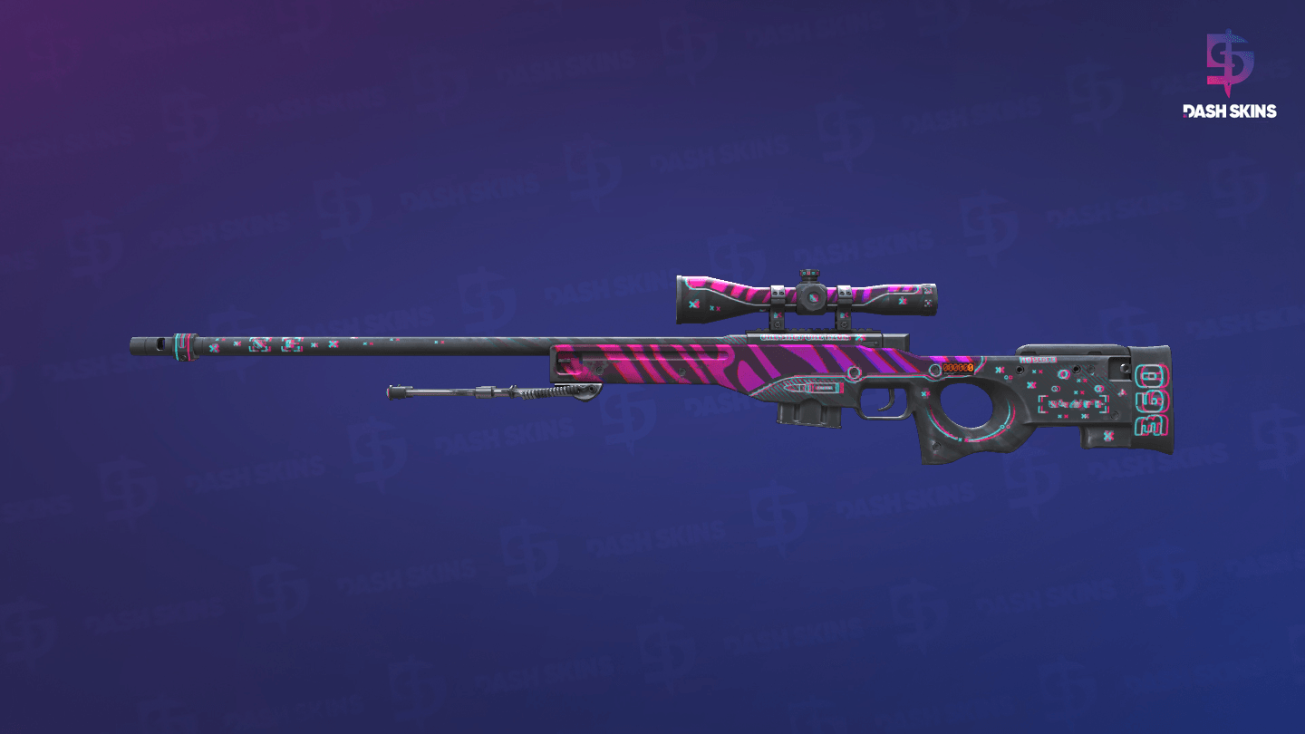 StatTrak™ AWP | Chromatic Aberration (Field-Tested) Screenshot Playside