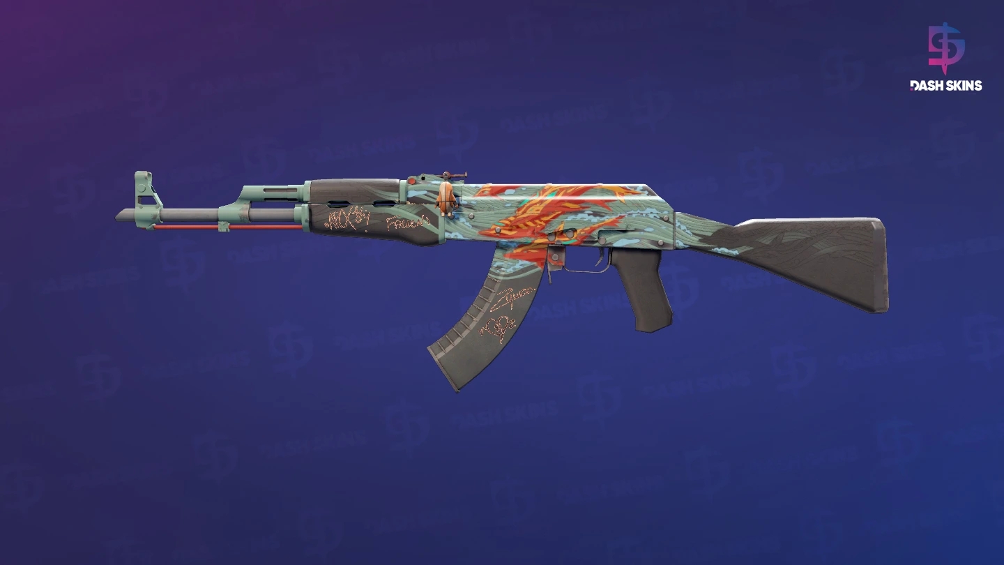 AK-47 | Aquamarine Revenge (Minimal Wear) Screenshot Playside