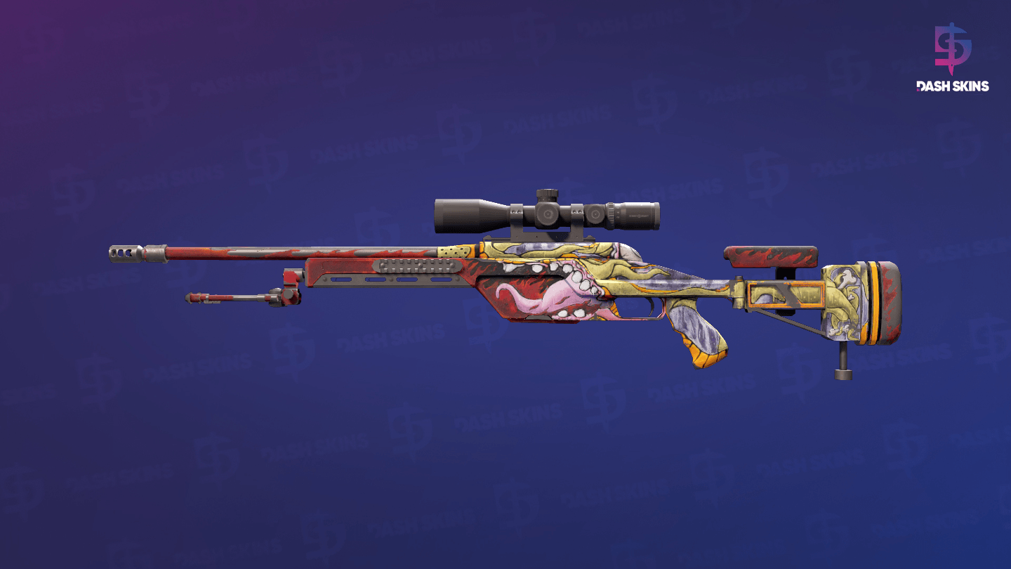 SSG 08 | Bloodshot (Field-Tested) Screenshot Playside