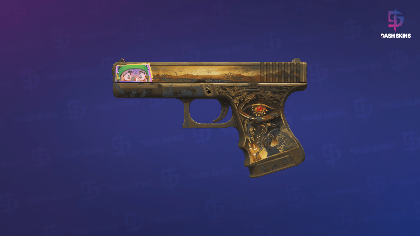 Glock-18 | Ramese's Reach (Battle-Scarred) Screenshot Playside