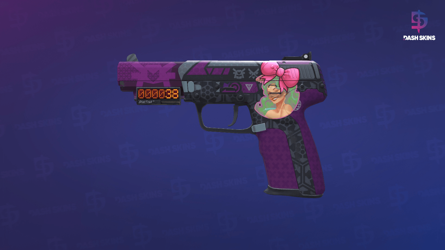 StatTrak™ Five-SeveN | Violent Daimyo (Minimal Wear) Screenshot Playside