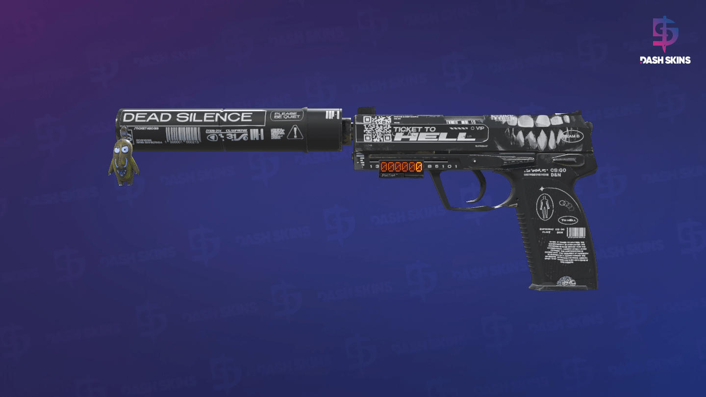StatTrak™ USP-S | Ticket to Hell (Field-Tested) Screenshot Playside