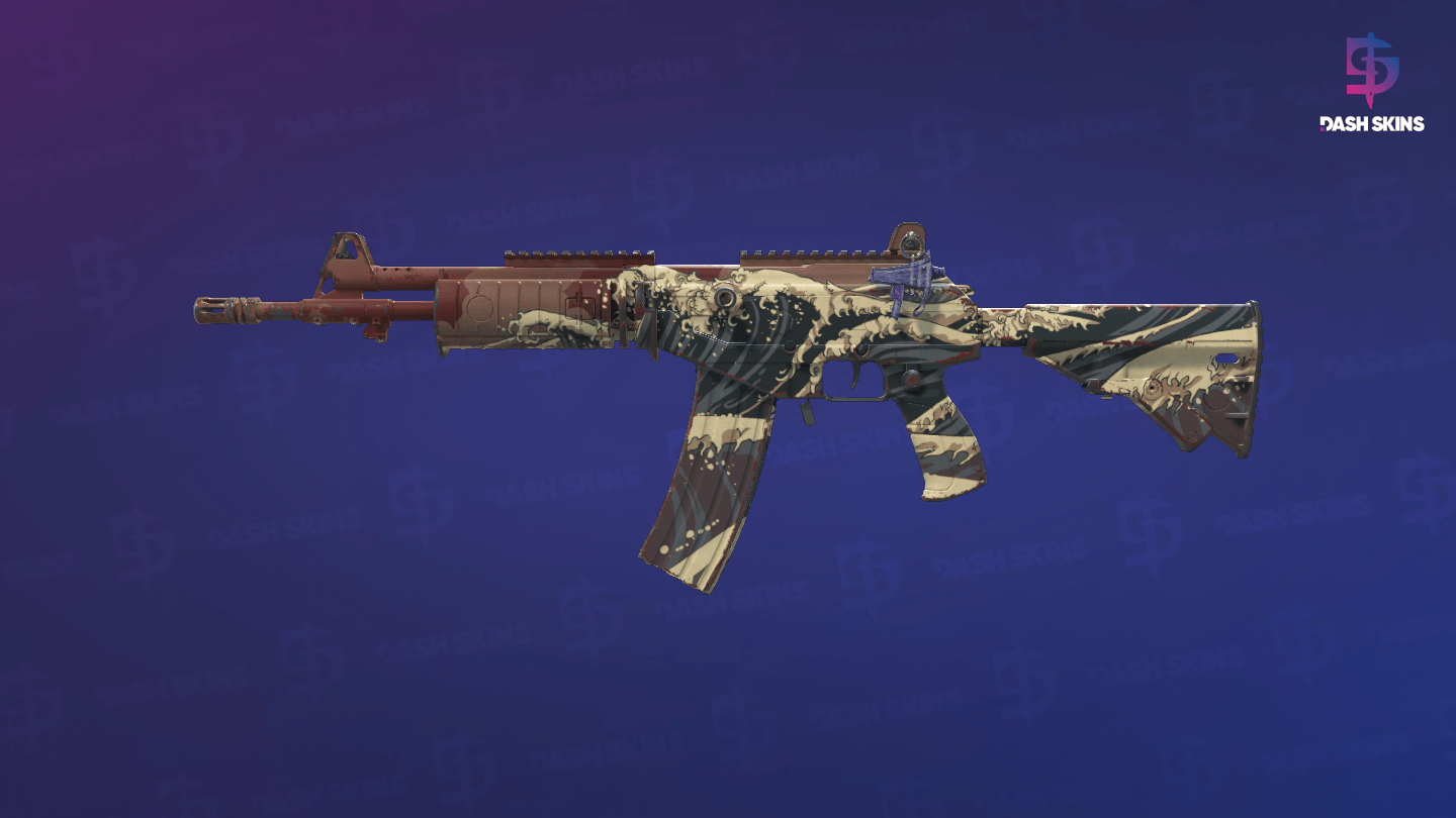 Galil AR | Crimson Tsunami (Minimal Wear) Screenshot Playside