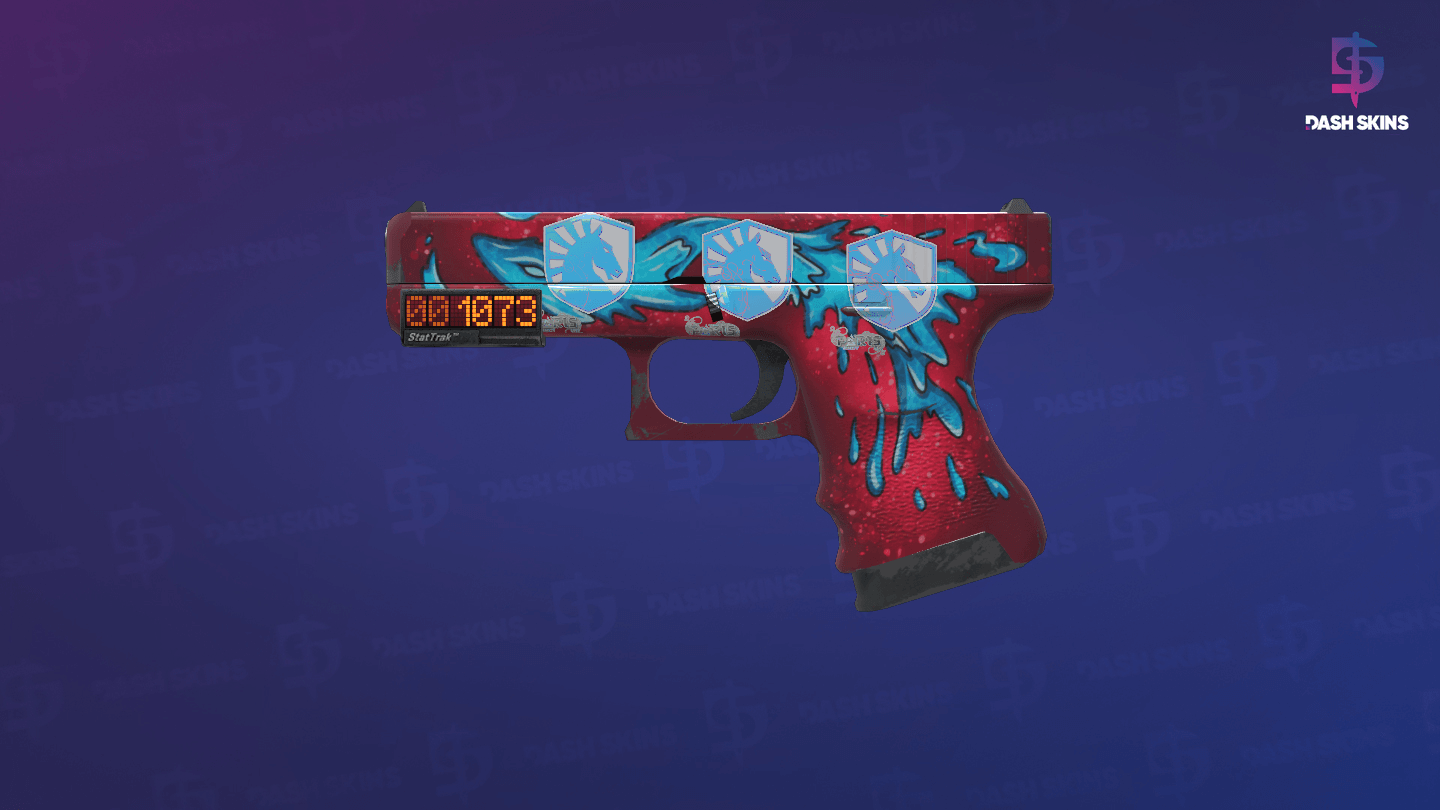 StatTrak™ Glock-18 | Water Elemental (Field-Tested) Screenshot Playside