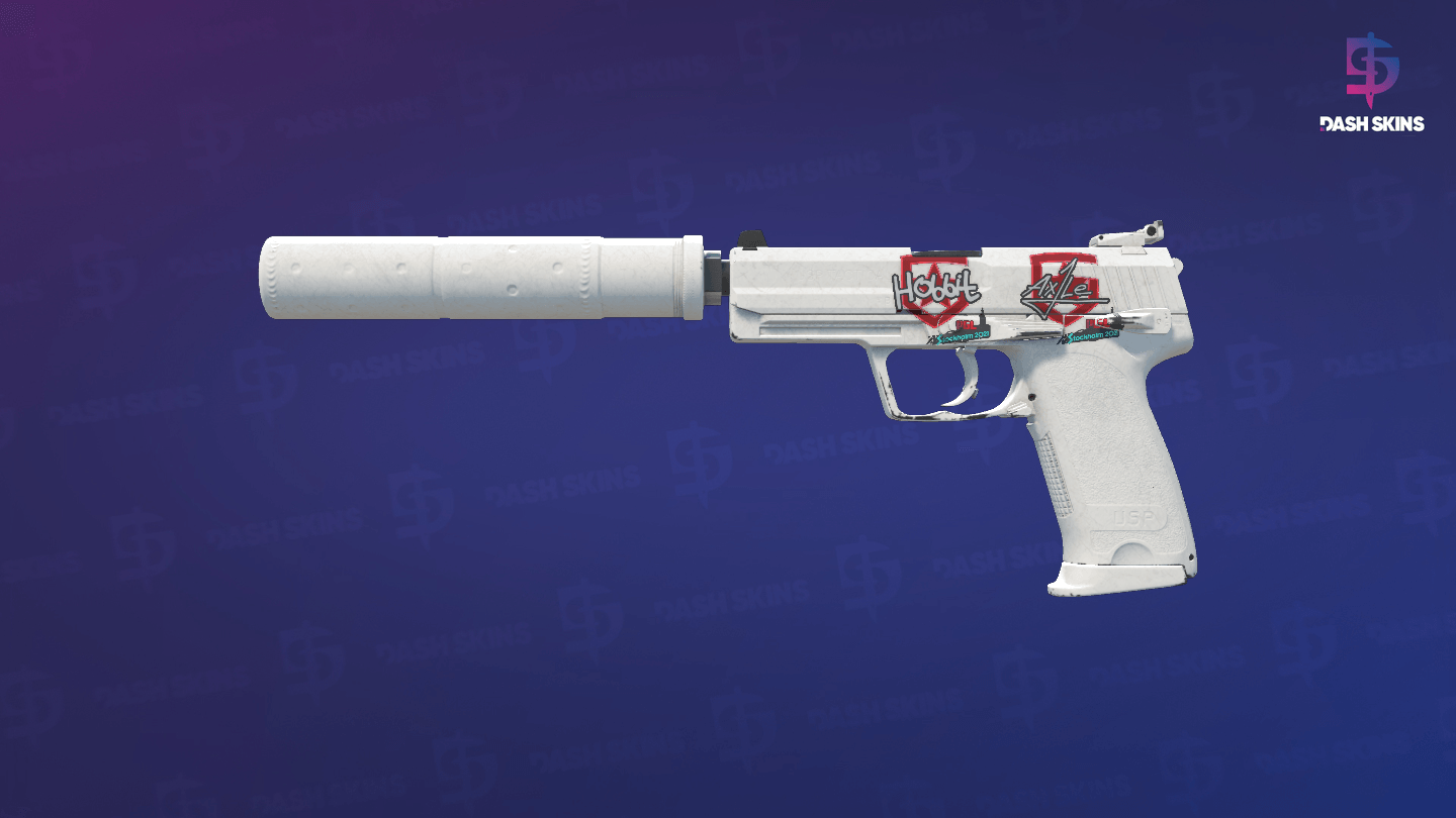 USP-S | Whiteout (Minimal Wear) Screenshot Playside