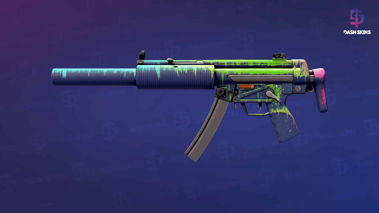StatTrak™ MP5-SD | Phosphor (Minimal Wear) Screenshot Playside