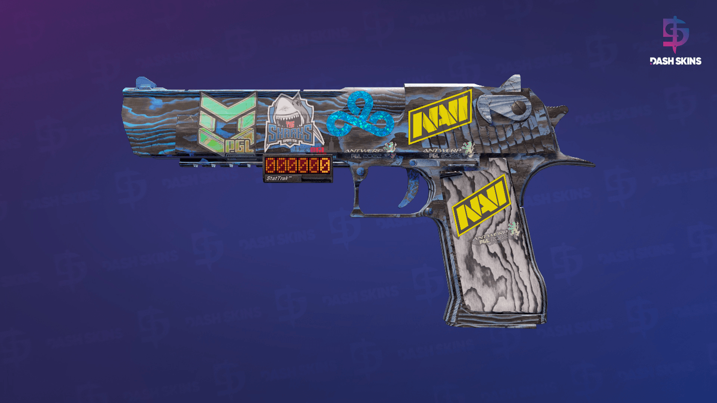 StatTrak™ Desert Eagle | Blue Ply (Well-Worn) Screenshot Playside