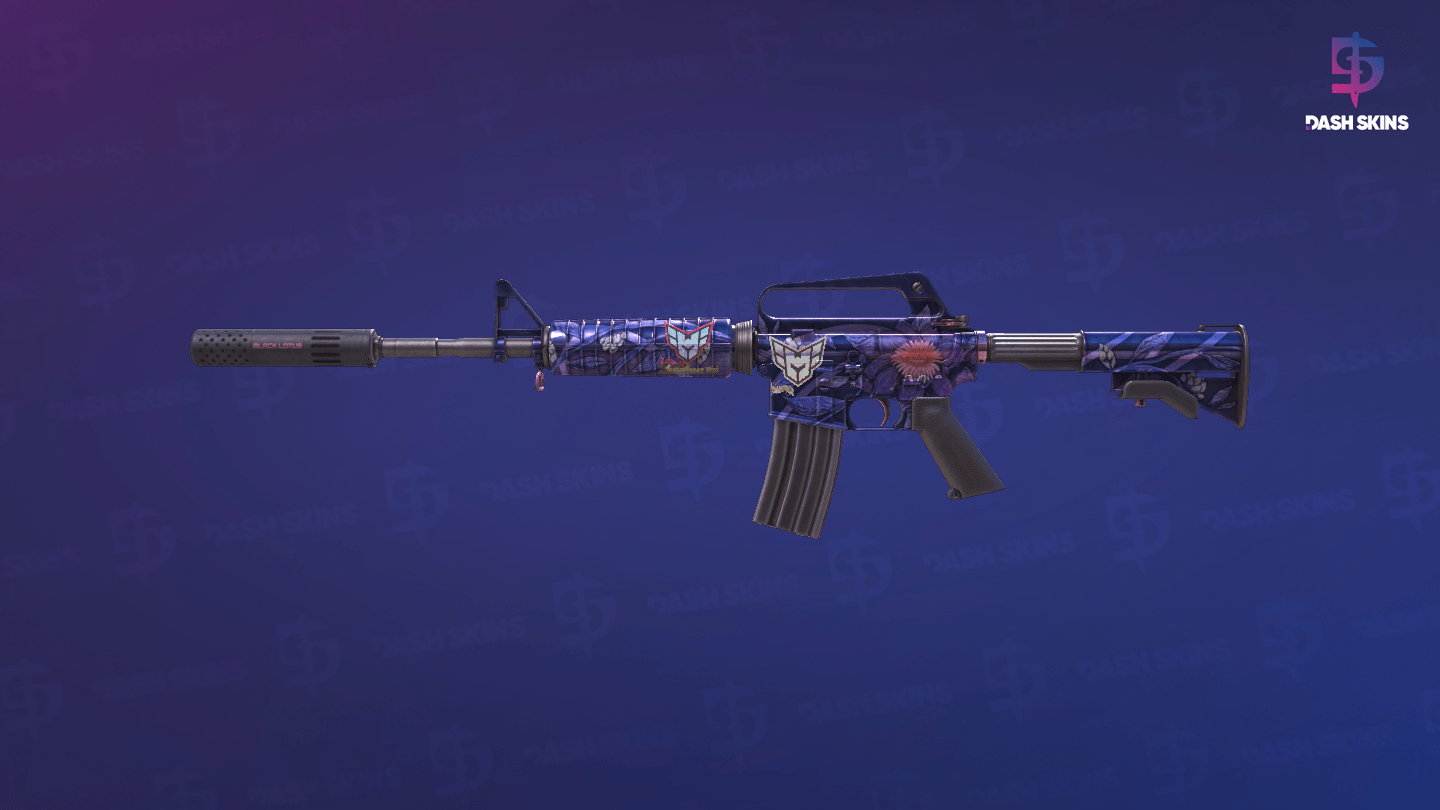 M4A1-S | Black Lotus (Well-Worn) Screenshot Playside