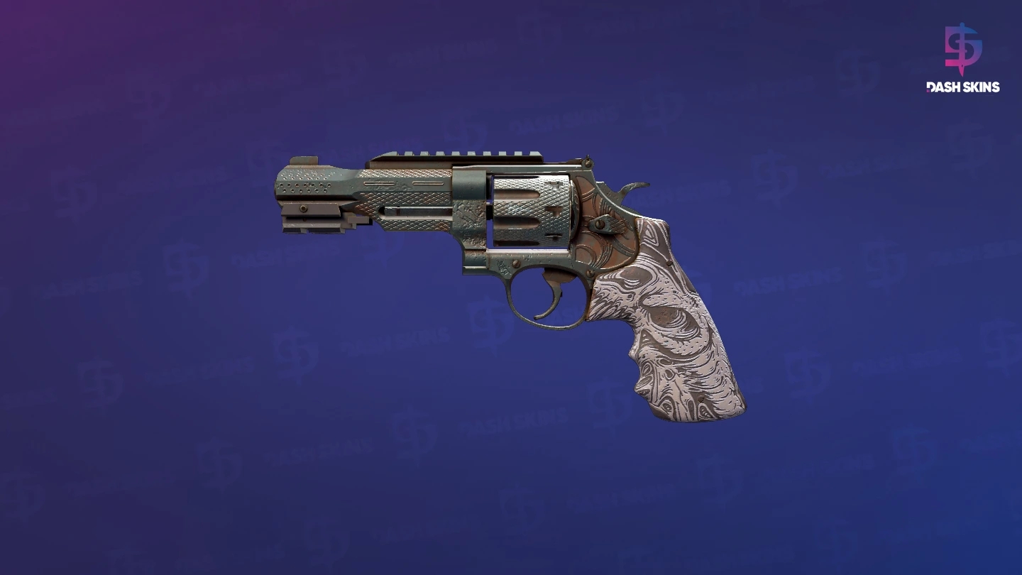 R8 Revolver | Bone Forged (Field-Tested) Screenshot Playside