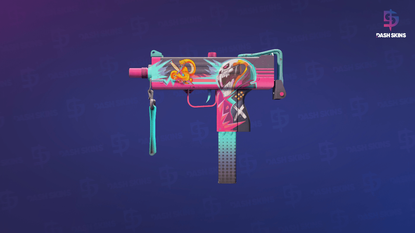 MAC-10 | Neon Rider (Field-Tested) Screenshot Playside