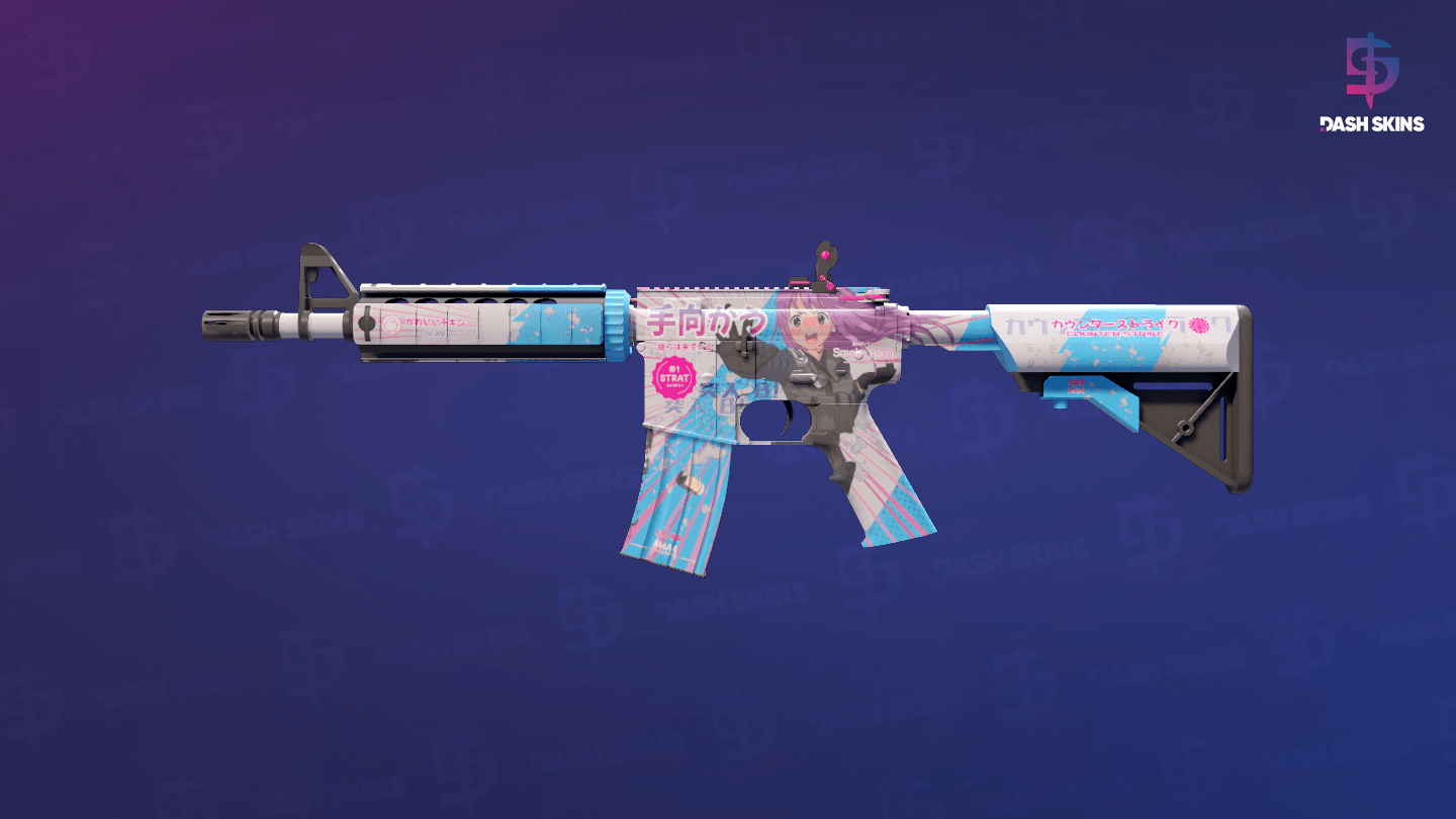 M4A4 | Temukau (Minimal Wear) Screenshot Playside