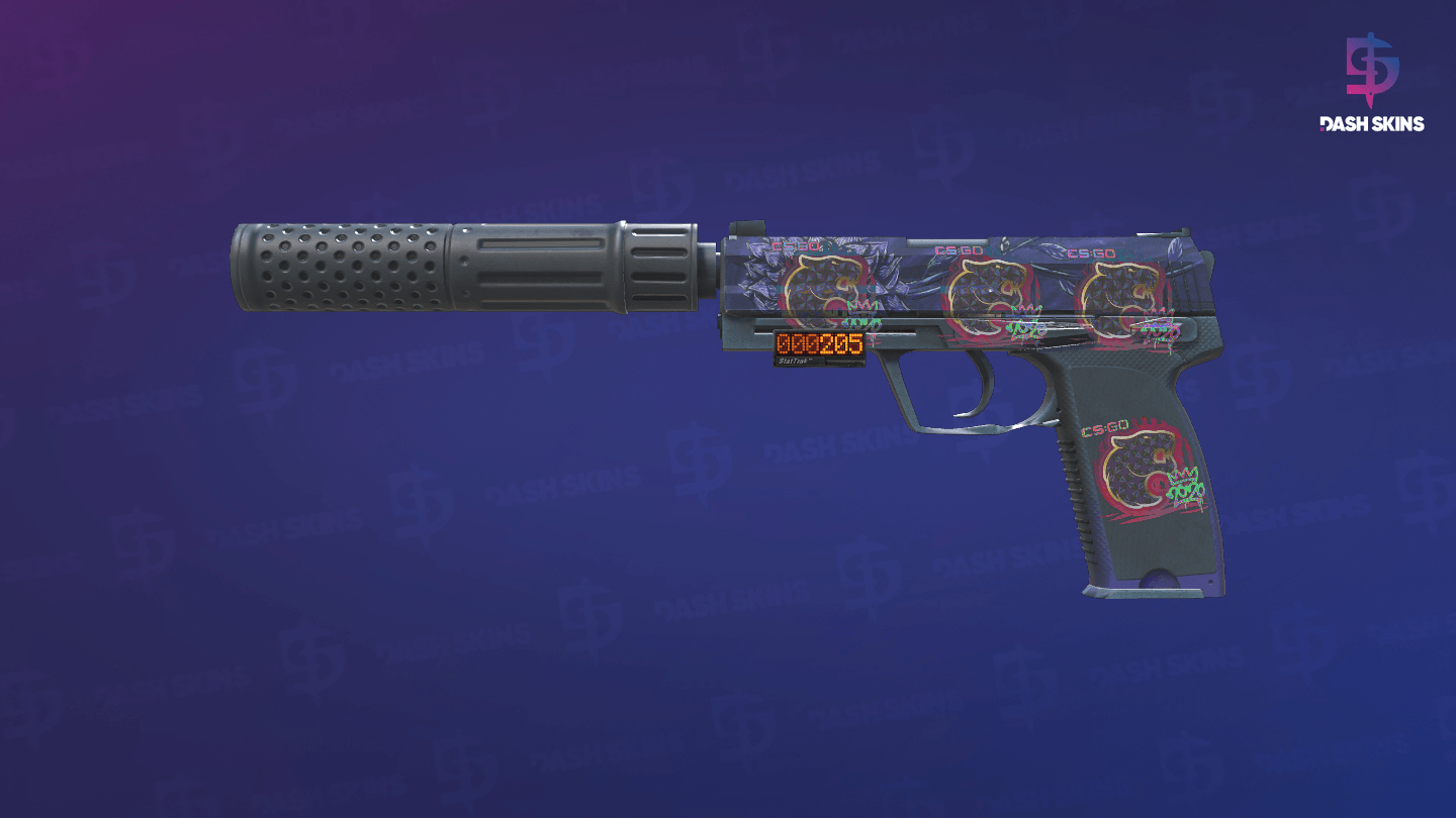 StatTrak™ USP-S | Black Lotus (Field-Tested) Screenshot Playside