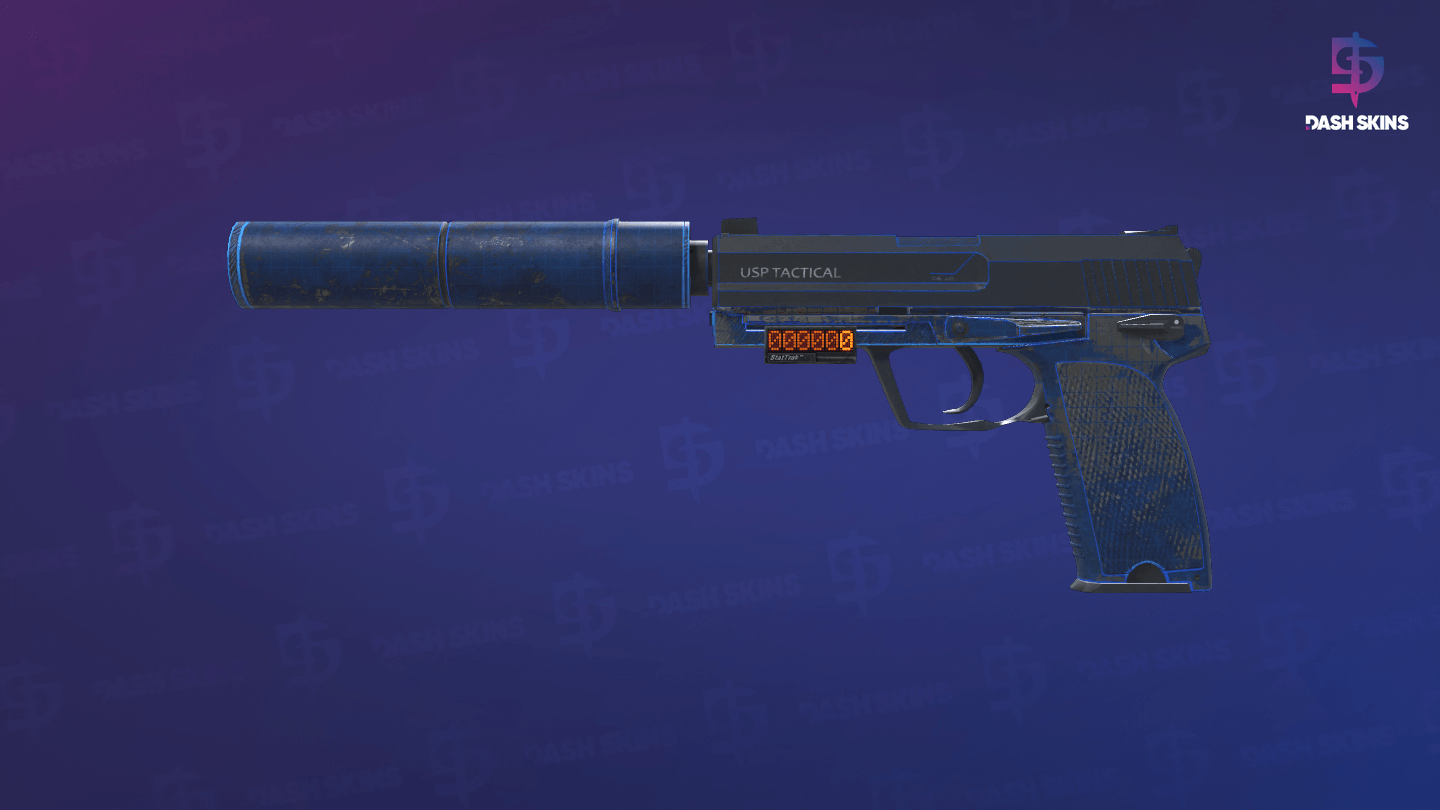 StatTrak™ USP-S | Blueprint (Battle-Scarred) Screenshot Playside