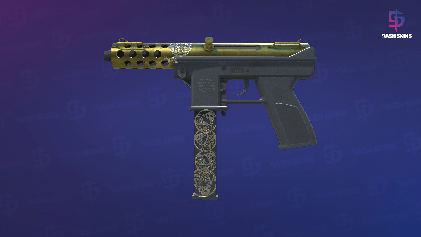 Tec-9 | Brass (Field-Tested) Screenshot Playside