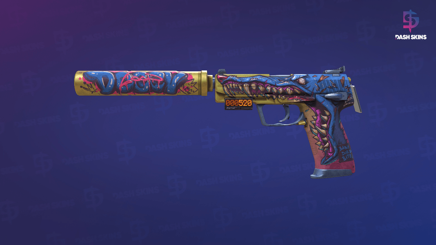 StatTrak™ USP-S | Jawbreaker (Well-Worn) Screenshot Playside