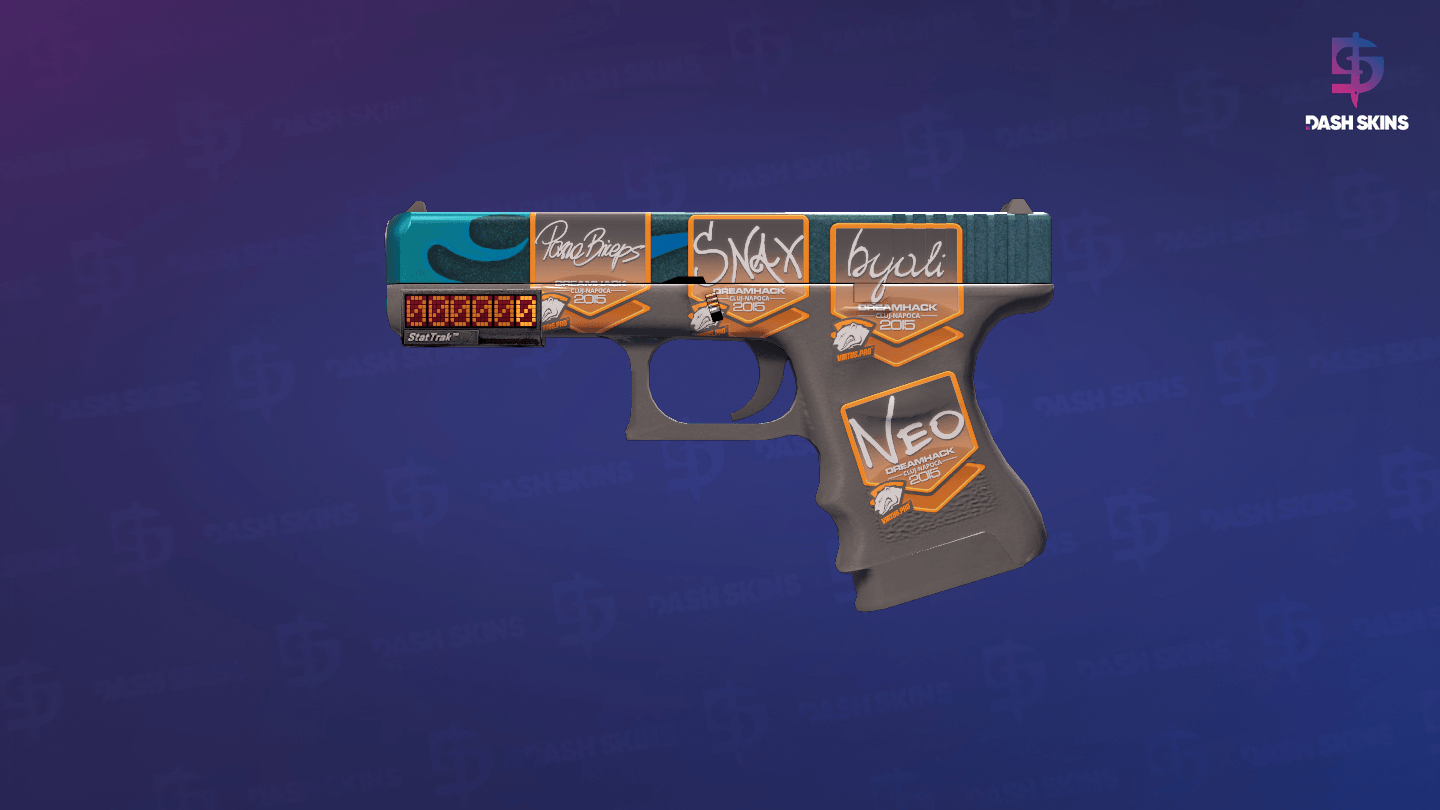 StatTrak™ Glock-18 | Bunsen Burner (Field-Tested) Screenshot Playside