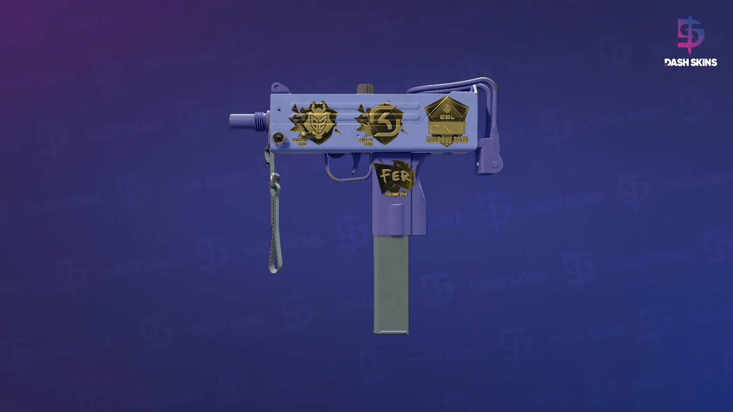 Souvenir MAC-10 | Indigo (Minimal Wear) Screenshot Playside