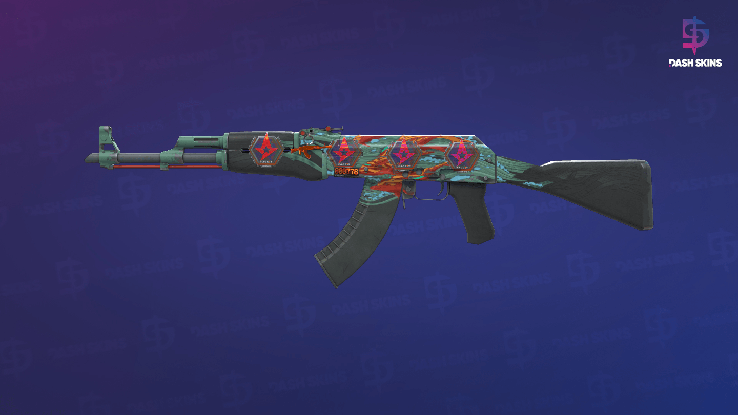 StatTrak™ AK-47 | Aquamarine Revenge (Field-Tested) Screenshot Playside