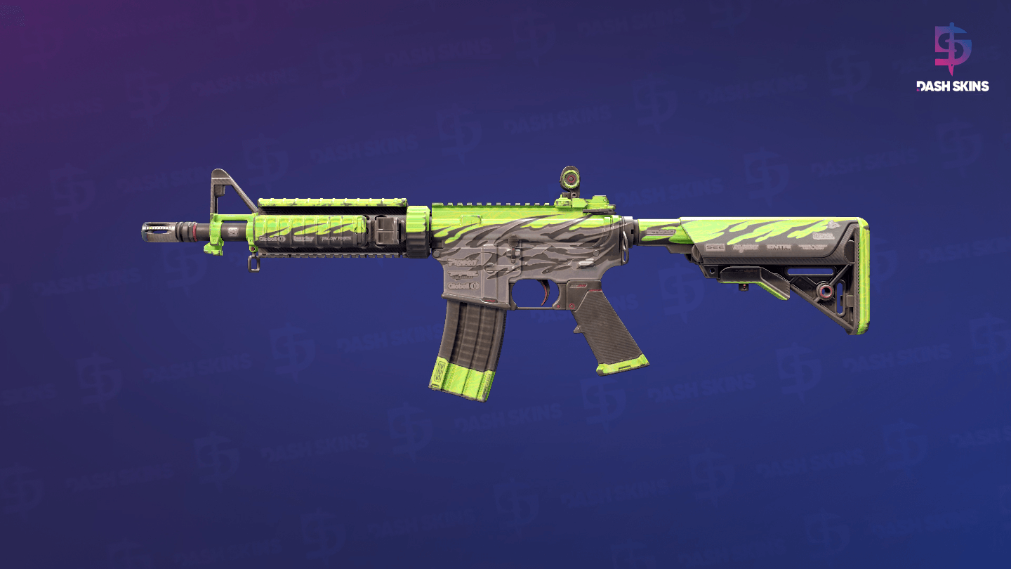 M4A4 | Full Throttle (Well-Worn) Screenshot Playside